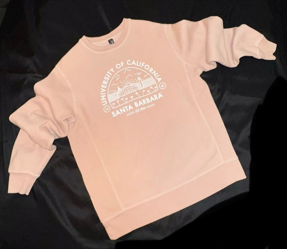 Uscape Apparel University of California Santa Barbara Pink Crewneck Sweatshirt
